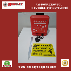 Ay-Domuz Kovucu Akü Ve Adaptörle Çalışan Model Elektrikli Çit Sistemi
