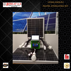 GÜNEŞ ENERJİLİ PRATİK AYDINLATMA SET